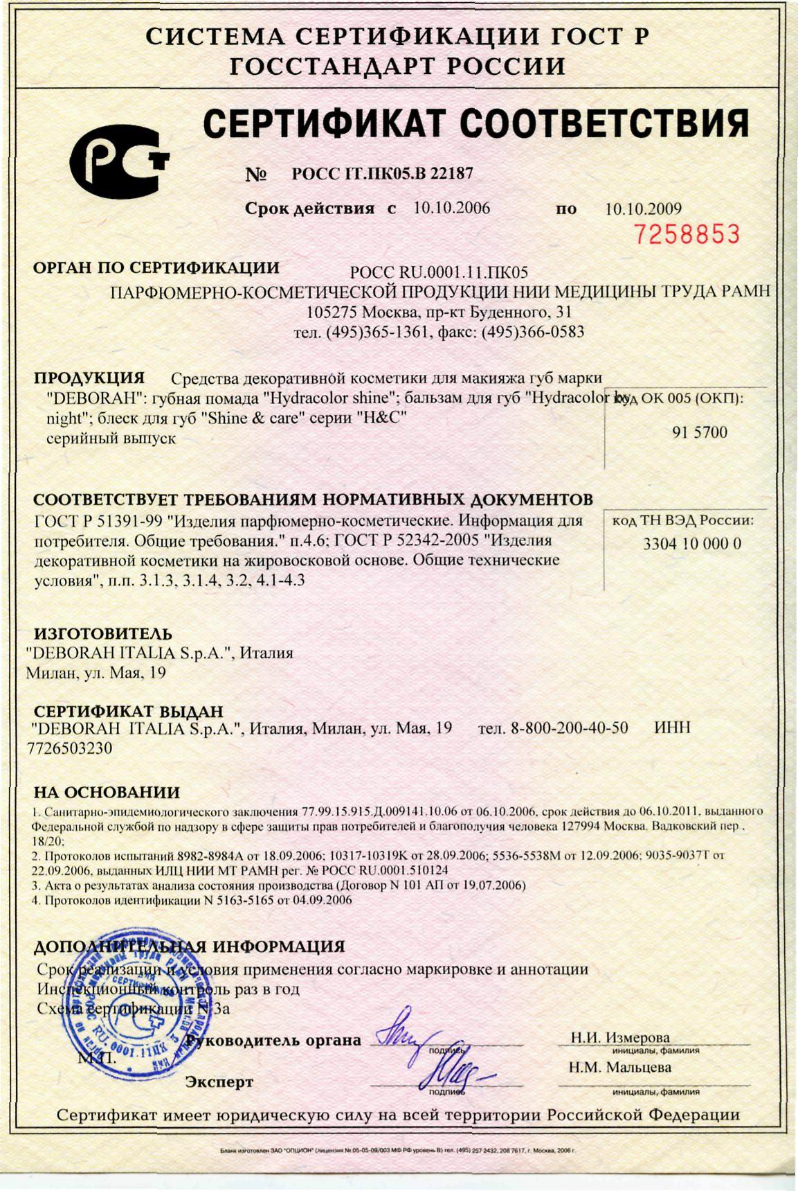 Cutwool сертификат